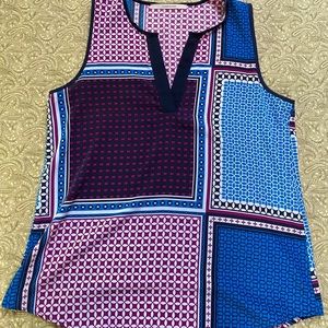 Blue & purple tank top